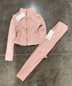 Lululemon pink Jacket and pants Set size 2/4/6/8