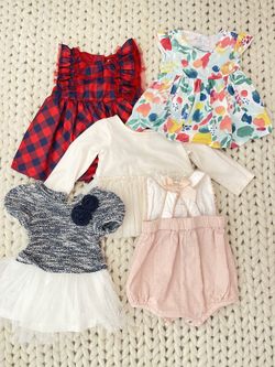 Beautiful girls Dresses and rompers size 3-6 months