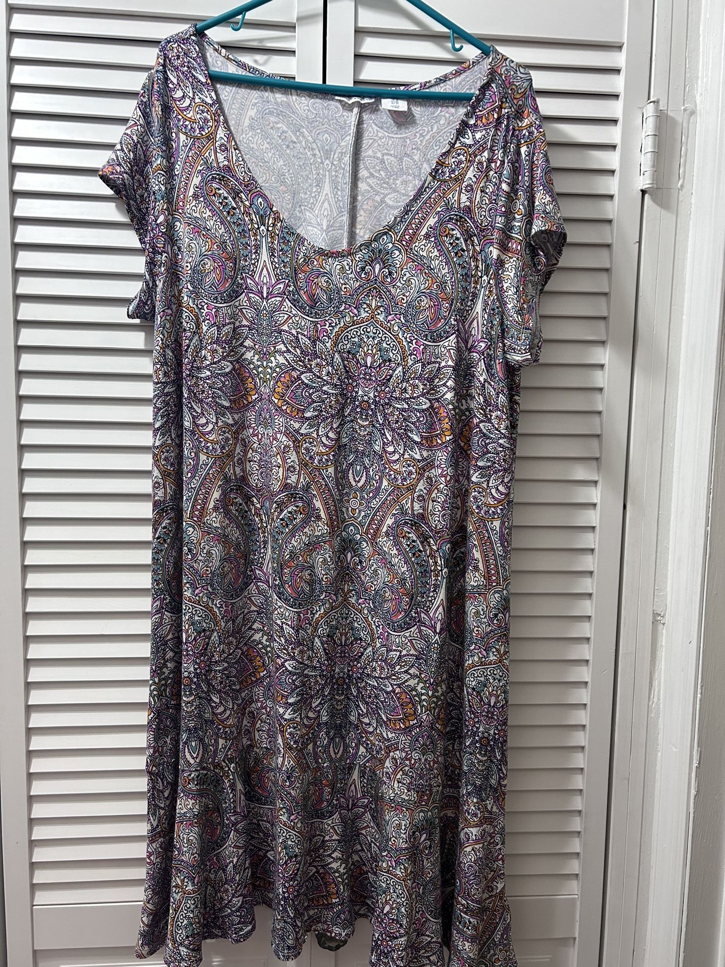 1x New No tag.  Lucky Brand Multi Color A Line Dress 
