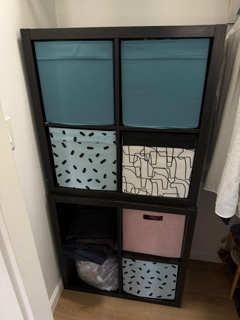Two KALLAX shelves