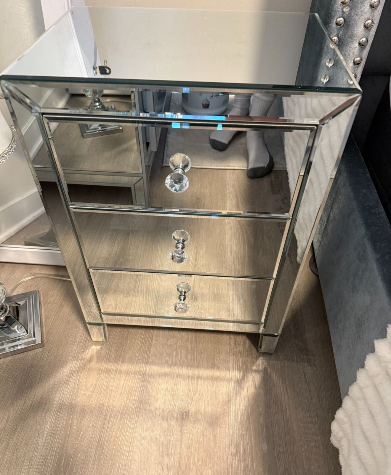 Mirror Side Tables