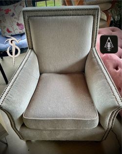 Uttermost Studded Velvet Armchair