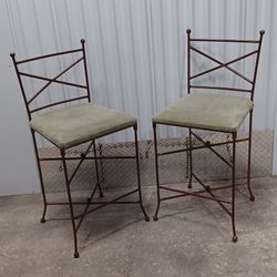 2 CLASSY BARSTOOLS wrought Iron  $40.