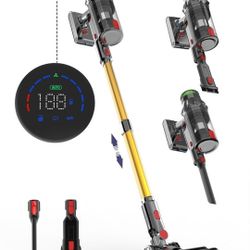 Cordless Vacuum Cleaner, Vacuum Cleaners for Home, 50KPA 500W Stick Handheld Pet Hair Hardwood Floor Vac, High Power Hand Held Rechargeable Battery