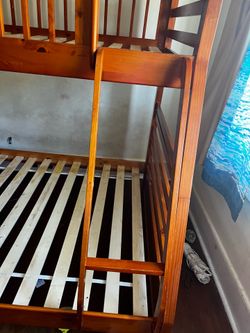 Wooden bed (mattress is not included)￼