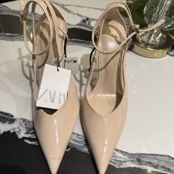 Patent Nude Zara Heels 