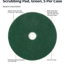 Renown Green Scrubbing Pads 5 per Case