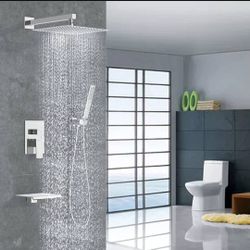 EMBATHER Shower System with Waterfall Tub Spout