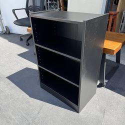 Black 3-tier Bookshelf Very Good Condition 