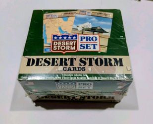Pro Set Desert Storm Collectible Cards Box