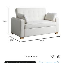 Convertible Sleeper Loveseat Couch, Full Size