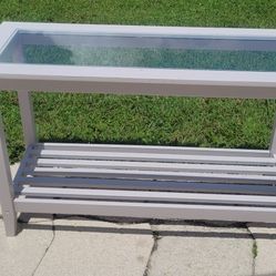 WOODEN CONSOLE TABLE 