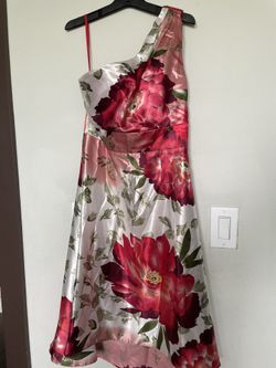 Satin Floral Dress