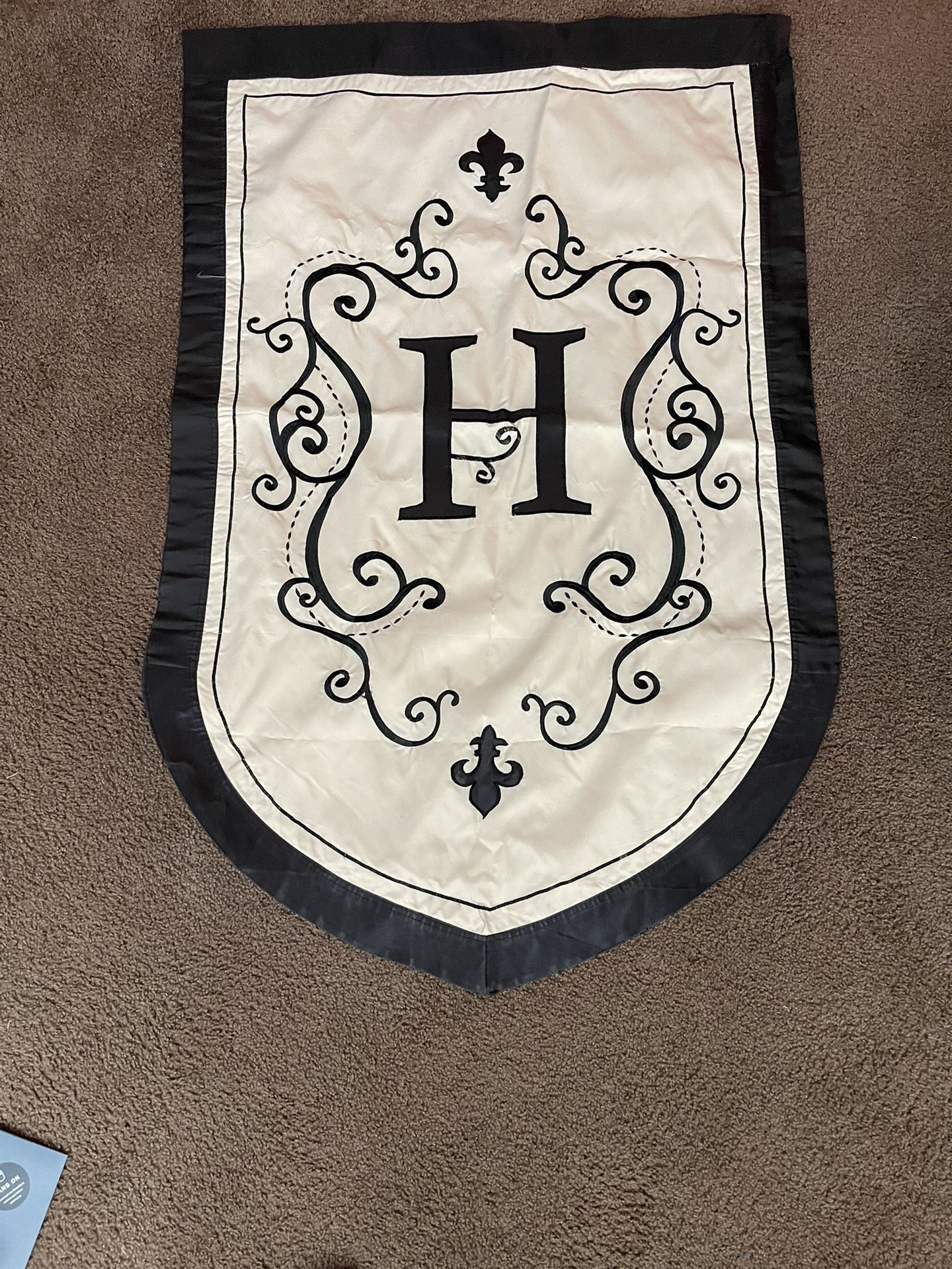 Monogram Letter H Outdoor Flag