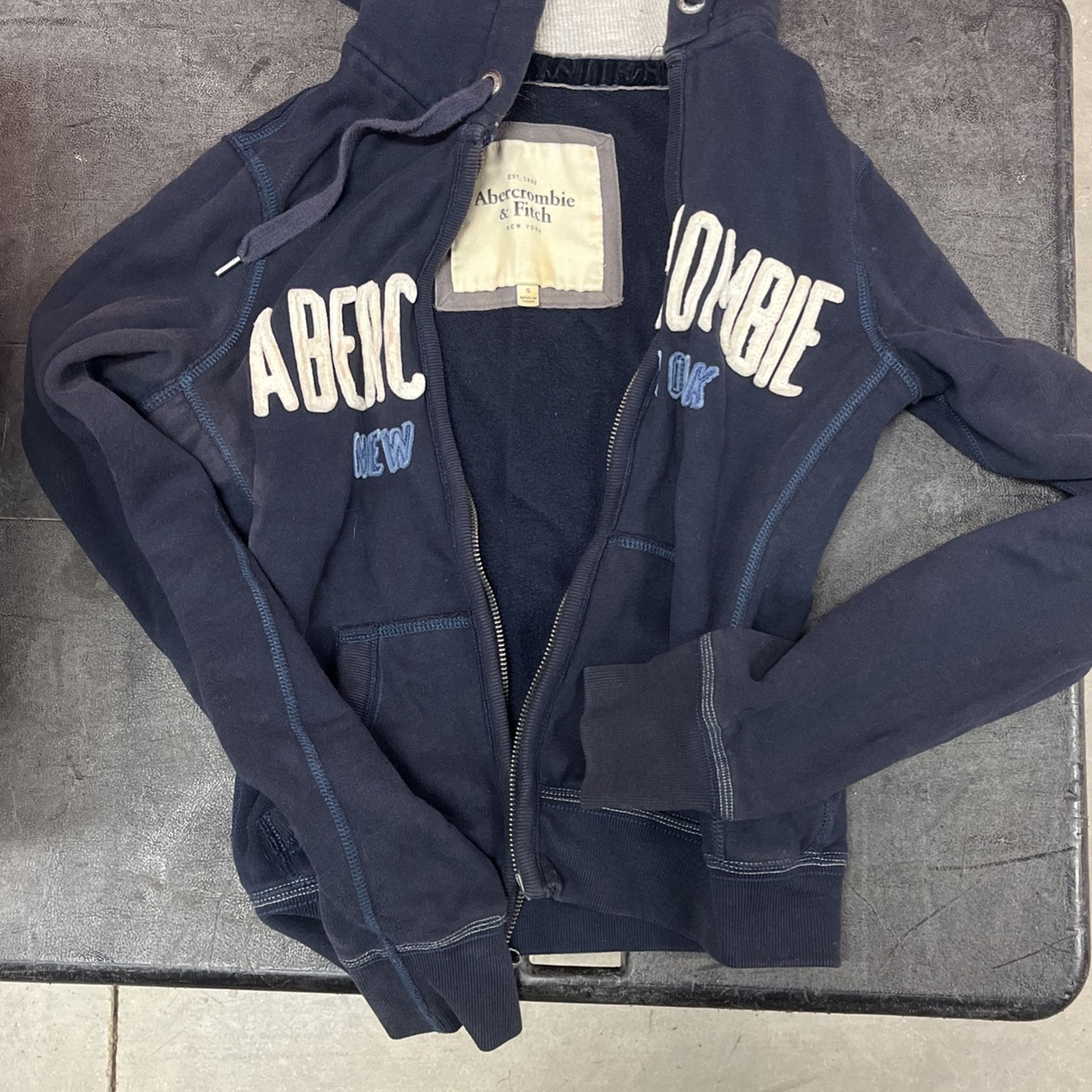 Abercrombie And Fitch Navy Blue Hoodie