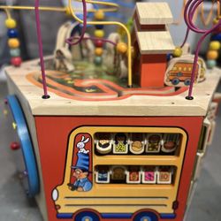  Wooden Activity Cube - Excellent Condition 