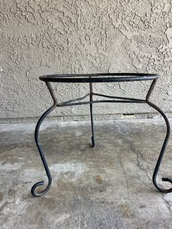 Wrought iron plant stand