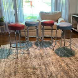 Mid Century Bar Stools $40 For Set Of 4 