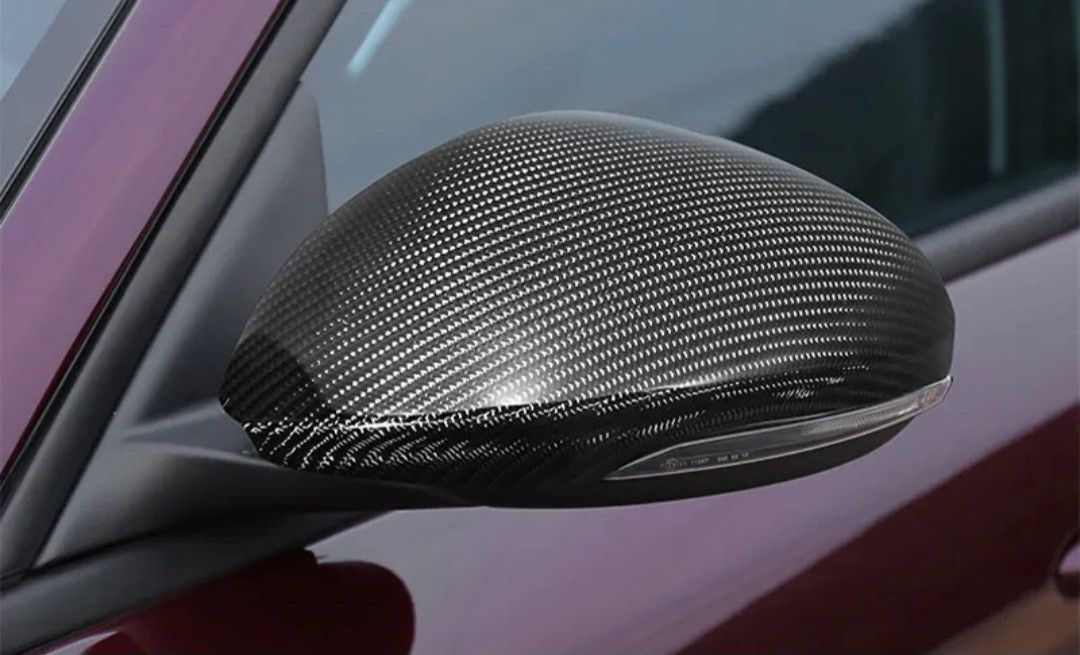 BRAND NEW Real Carbon Fiber Mirror Cover Cap For 2017-2023 Alfa Romeo Giulia Quadrifoglio