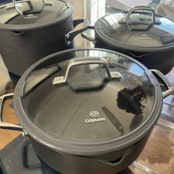 Calphalon Two 5 QT And One 6 QT 
