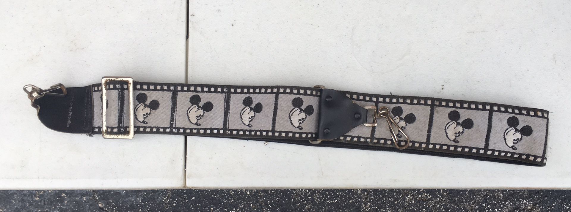 Vintage Mickey Mouse camera strap