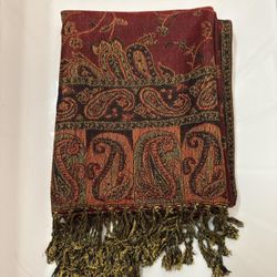 New | Maroon Pashmina Shawl