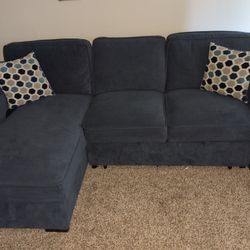 Blue Couch That Turns Into Bed