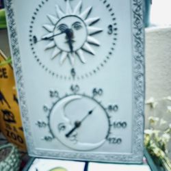 Outside Clock And Thermometer 