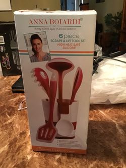 6 piece silicone utensil set - brand new never used