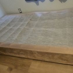 Twin Box Spring With  Legs And Fabric Cover