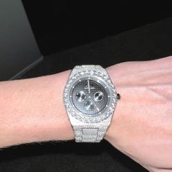 Shop GLD Iced Alpha Era Watch Black Dial