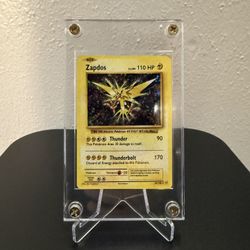 Stunning Replica Holographic Raichu Pokemon Card in Acrylic Display Case Stand