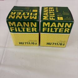 2 Mercedes Benz Engine Oil Filter Kit  270 180 01 09 Updated HU711/6z