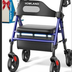 Homland Rollator Walker Red