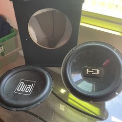 Speakers and box 