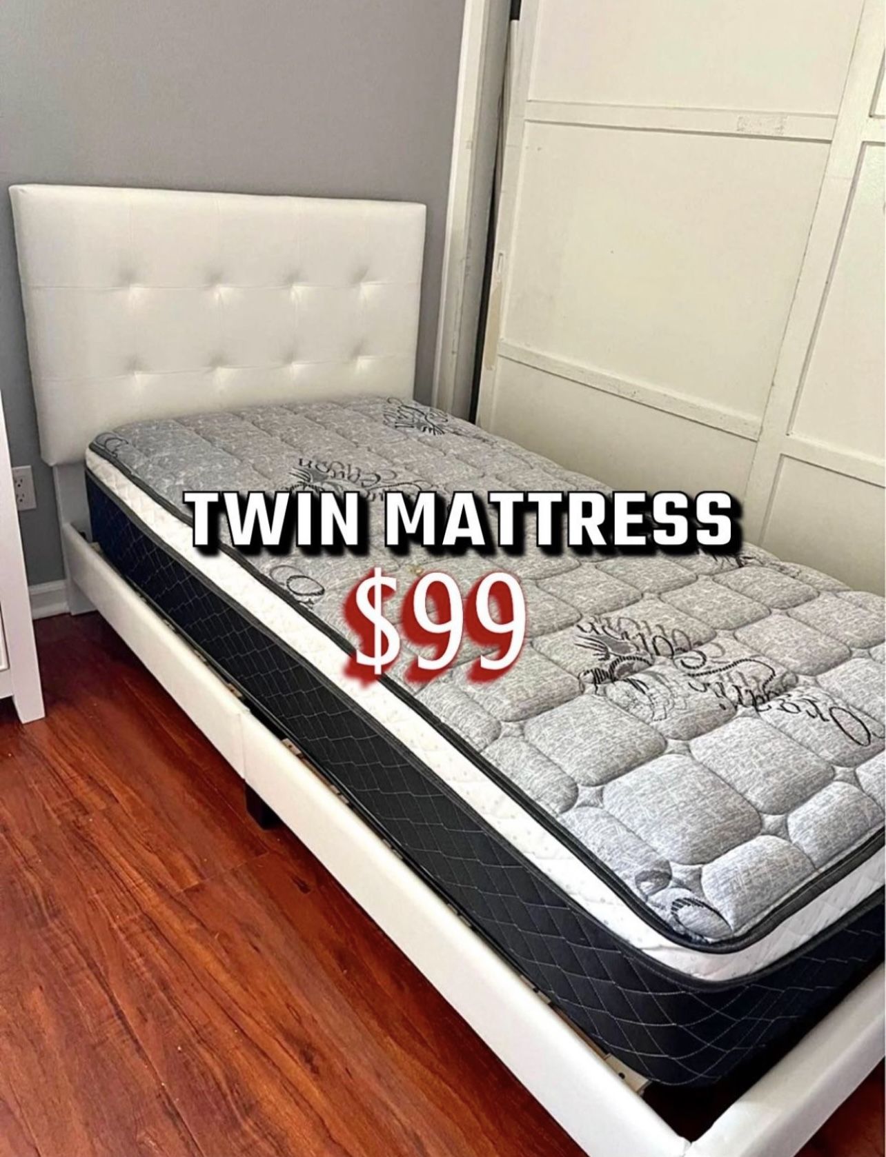 Twin Size Pillow Top Bamboo Brand Mattress New
