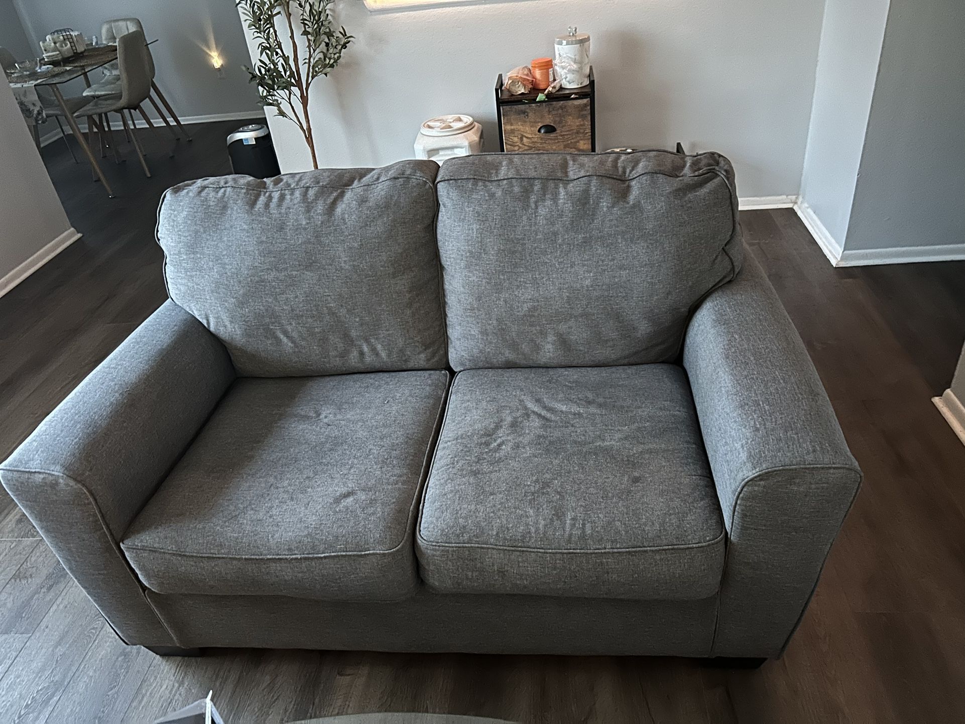 Grey Love Seat