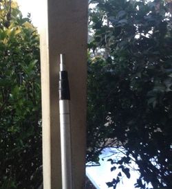 Telescopic Aluminum Pole- Every length is another 2'-4' long.
