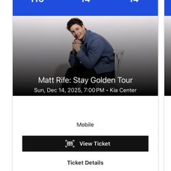 Matt Rife - Stay Golden Tour - Orlando, Florida 12/14/2025