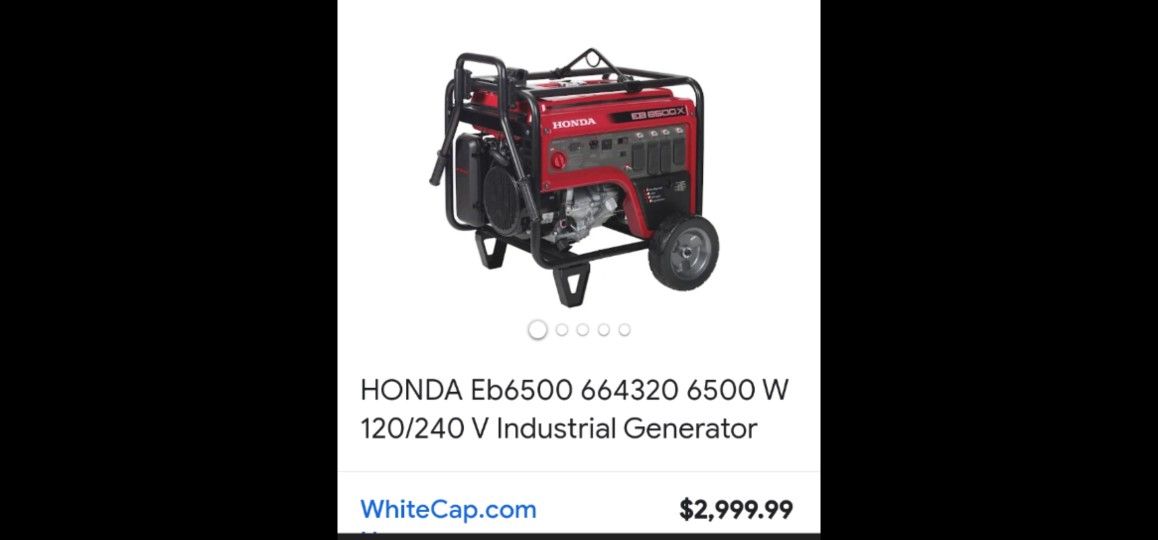 Honda Generator Eb6500