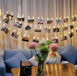 LED Photo Clip String Lights