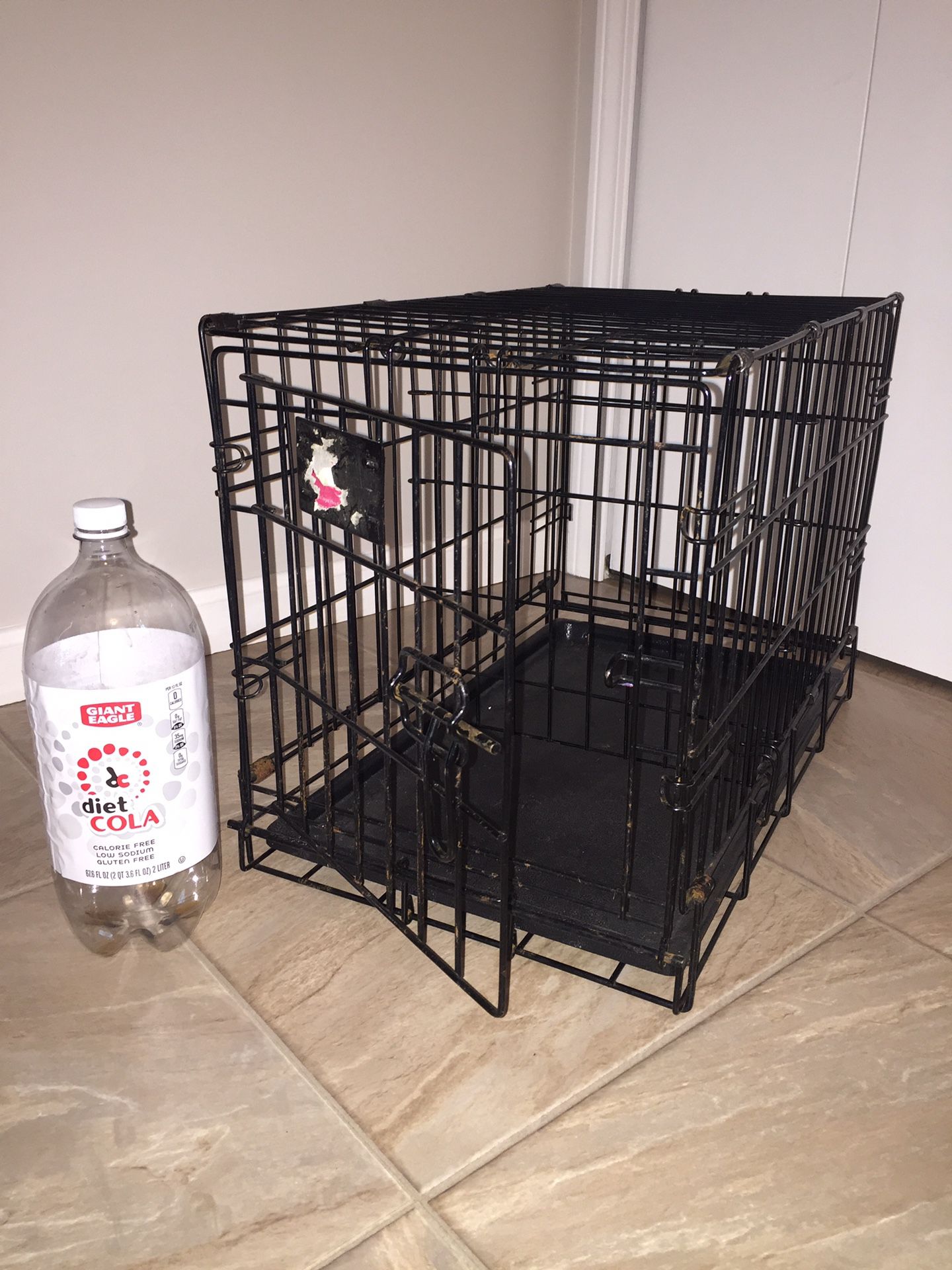 Dog Crate Small 13”wide x 22”Long x 16”Tall Dog 🐶 Cage