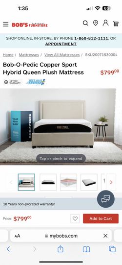 Queen Plush Mattress (memory foam)