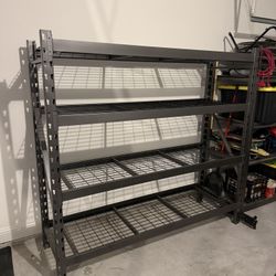 Member's Mark 4 Shelf Industrial Storage Rack, 77" W x 24" D x 72" H