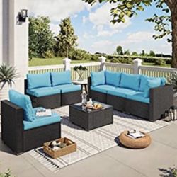 Home 7 Pieces Patio Furniture 