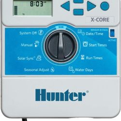 Hunter XC800I X-Core 8-Station Indoor Irrigation Controller, Small, Gray

