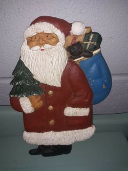 Very cute country handpainted hanging Santa