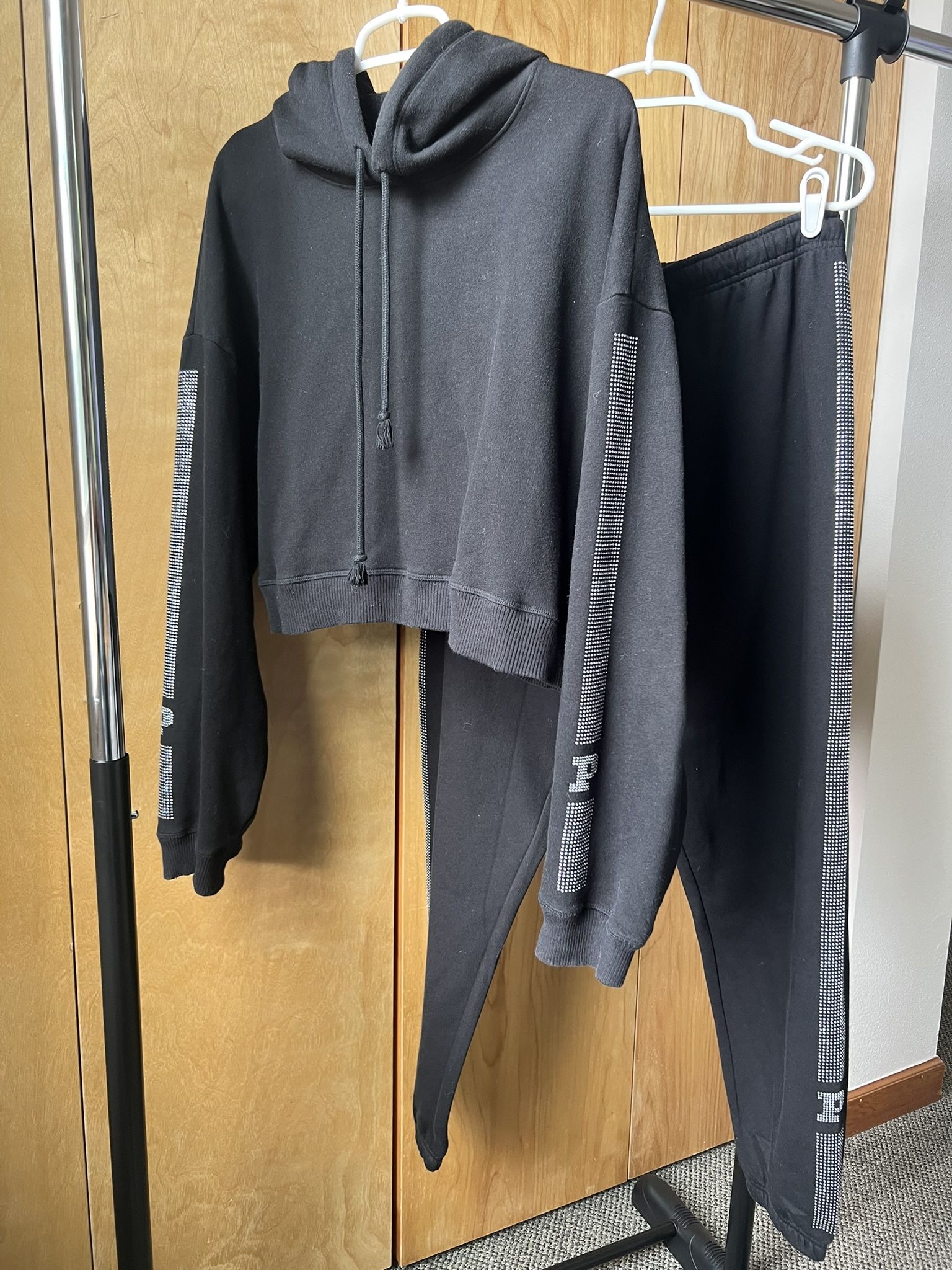 Pink Crop Hoodie w/pants