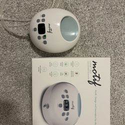 Motif Medical Luna Double Electric Breast Pump - Easy to Use, Quiet Motor, Built-in LED Night Light