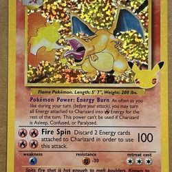 Charizard Celebrations Pokemon Card